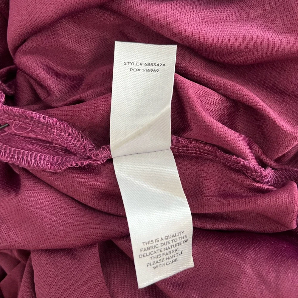 NWT lulu’s long dress maxi dress dark red burgundy women’s size small Small - Picture 13 of 16